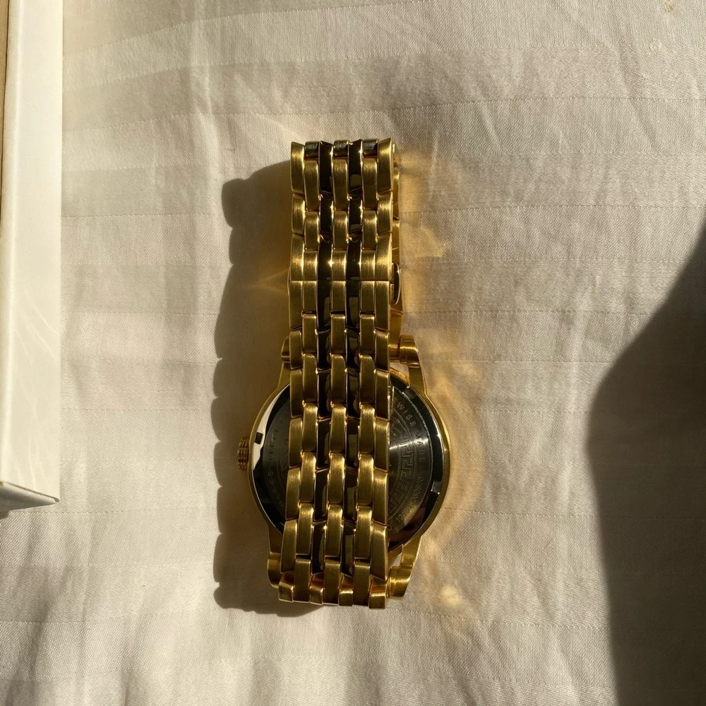 Versace Palazzo Empire black gold Stainless Steel Men's Watch NEW - Picture 7 of 12